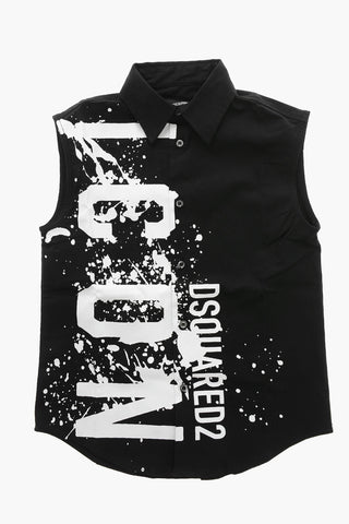 Sleeveless Shirt ICON with Sketch Print