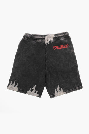 Shorts in Jersey Tie Dye con Coulisse