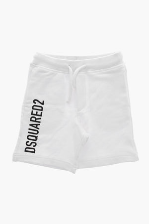 Shorts in Jersey con Stampa Logo