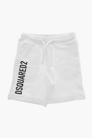 Shorts in Jersey con Stampa Logo