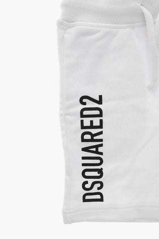 Shorts in Jersey con Stampa Logo