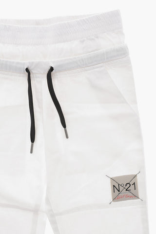 Baumwollhose mit doppeltem elastischem Bund