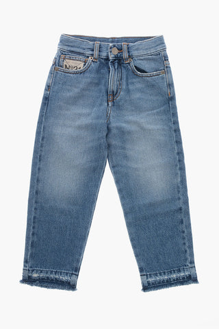 Jeans Regular Fit mit rohem Saum 13cm