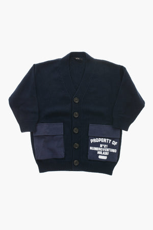 Cardigan Aus Baumwolle Mit Aufgesetzten Taschen