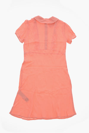 Chiffon-Hemdkleid mit Rüschendetail