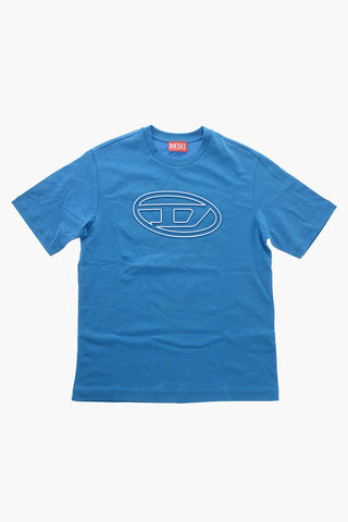 Crew-Neck T-Shirt BIGOVAL with Raised Logo