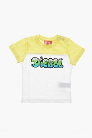 T-Shirt LAB in Cotone con Logo Stampato