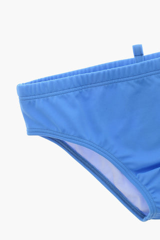 Costume da Bagno Slip con Logo Stampato