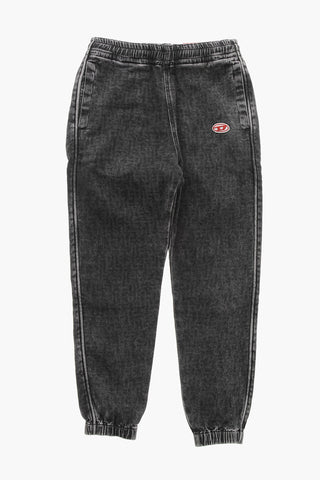 TRACK DENIM Stone-Washed-Jeans LAB mit Gummizug in Taille und Bündchen
