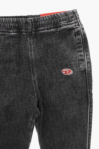 TRACK DENIM Stone-Washed-Jeans LAB mit Gummizug in Taille und Bündchen