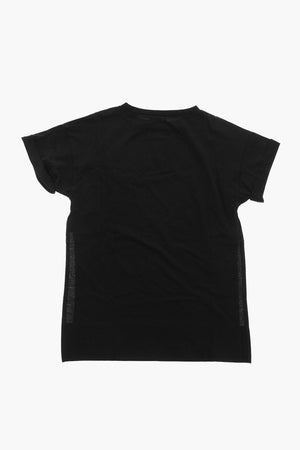 Tee Dress als Strandkleid aus Baumwolle mit Logodruck
