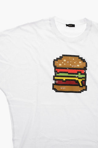 Oversized-T-Shirt HAMBURGER aus Baumwolle