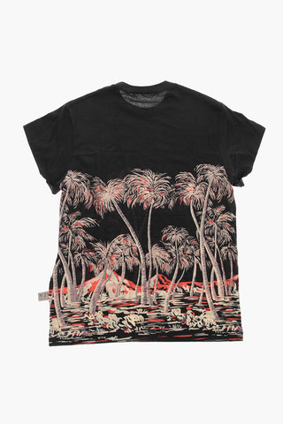Baumwoll-Rundhals-T-Shirt PALMAS