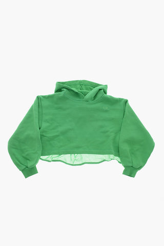 Cotton Hoodie SENIA with Chiffon Detail