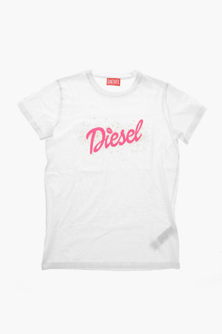T-Shirt Girocollo CORSI con Logo Stampato