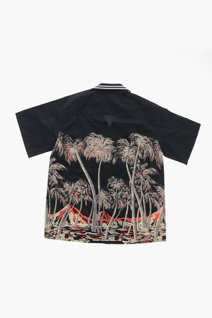 Cotton Shirt PALMAS with Knit Collar