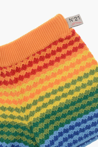 Strickshorts mit Gummizug