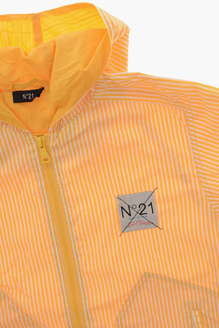 Nylon Windjacke Mit Awning-Motiv