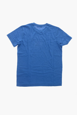 Cotton Crewneck T-Shirt with Printed Logo