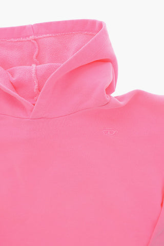 Hoodie SENIA aus Baumwolle mit Chiffon-Detail