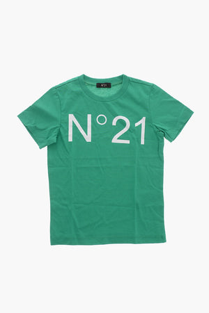 T-Shirt Aus Baumwolle Mit Frontlogo