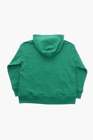 Hoodie aus angerauter Baumwolle mit Frontreißverschluss
