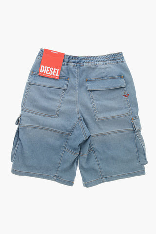 Denim Cargo Shorts D-KROOLEY in Light Wash