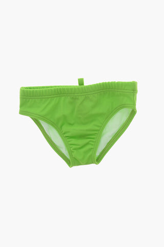 Costume da Bagno Slip con Logo Stampato