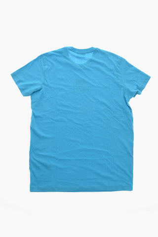 Cotton Crewneck T-Shirt with Printed Logo
