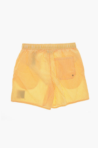 Boxer-Badehose Aus Nylon Mit Awning-Streifen