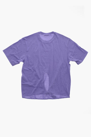 T-Shirt aus Baumwolle mit vorderem Knoten-Detail