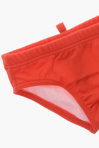 Costume da Bagno Slip con Logo Stampato