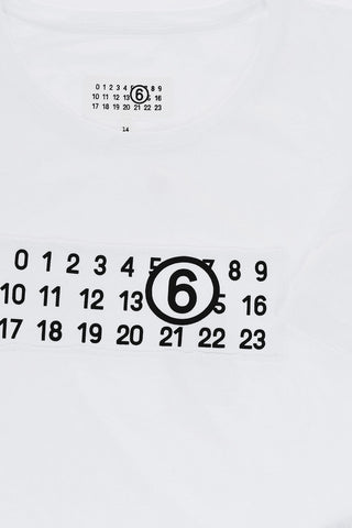 MM6 Crewneck Cotton T-Shirt with Logo
