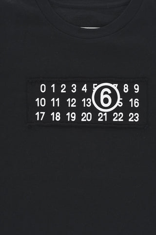 MM6 T-shirt Girocollo In Cotone con Logo