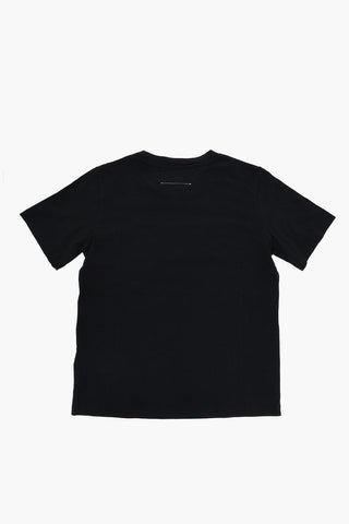 MM6 T-shirt Girocollo In Cotone con Logo