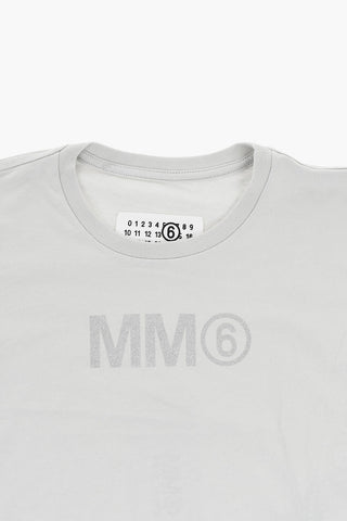 MM6 Cotton Crewneck T-Shirt with Logo