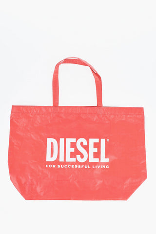 Borsa Tote WEODER in Tinta Unita con Logo a Contrasto