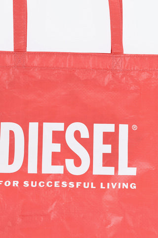 Borsa Tote WEODER in Tinta Unita con Logo a Contrasto