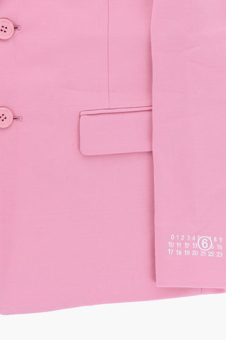 MM6 단색 블레이저 플랩 포켓