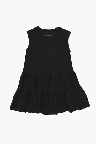 MM6 단색 티 드레스 주름 디테일