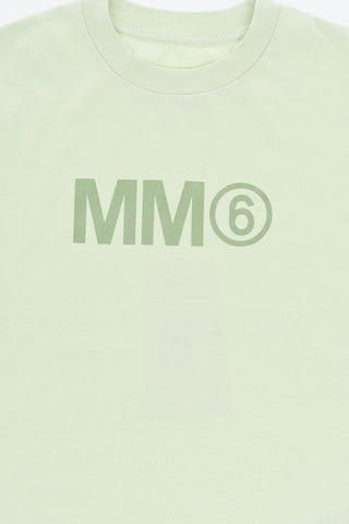 MM6 Set 3 Paia di T-shirt Girocollo In Cotone con Monogram