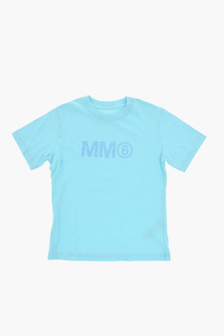 MM6 Set 3 Paia di T-shirt Girocollo In Cotone con Monogram