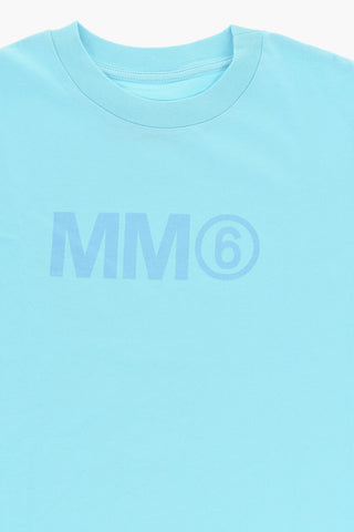 MM6 Set 3 Paia di T-shirt Girocollo In Cotone con Monogram
