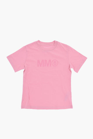 MM6 Set 3 Paia di T-shirt Girocollo In Cotone con Monogram