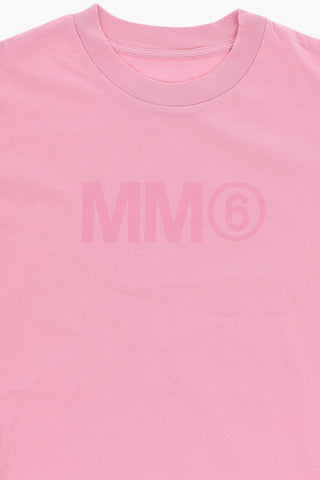 MM6 Set 3 Paia di T-shirt Girocollo In Cotone con Monogram