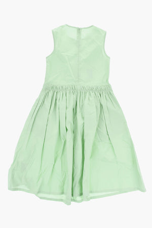 MM6 Vestito Senza Maniche in Cotone con Pieghe