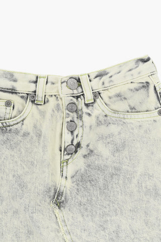 MM6 Acid-Wash Denim Skirt