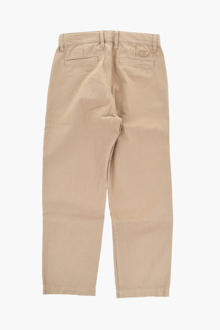 Lightweight Cotton Chino Pants PBAS with Oval-D Logo Embroidery