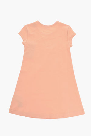 Stretch Cotton Trapeze Dress DANGIELAM with Cut-Out Detail