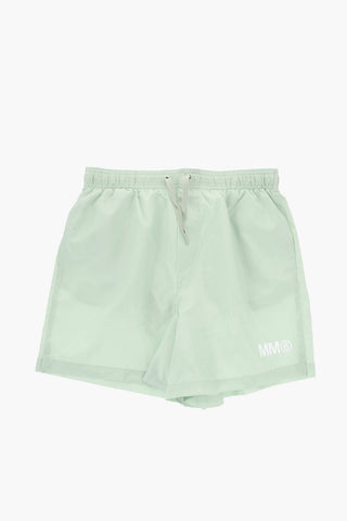 MM6 Solid-Color Boxer Swim Briefs